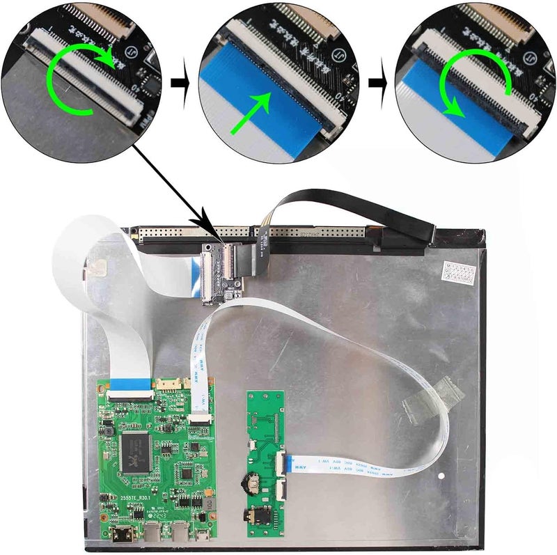 VSDISPLAY 9.7 Inch IPS LCD Screen 2048x1536 9.7'' LP097QX1/LTL097QL01/HQ097QX1 with USB-C LCD Controller Board VS-RTD2556HC-V2 - Image 4